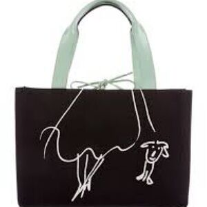 Kate Spade Black and Mint Tote Bag